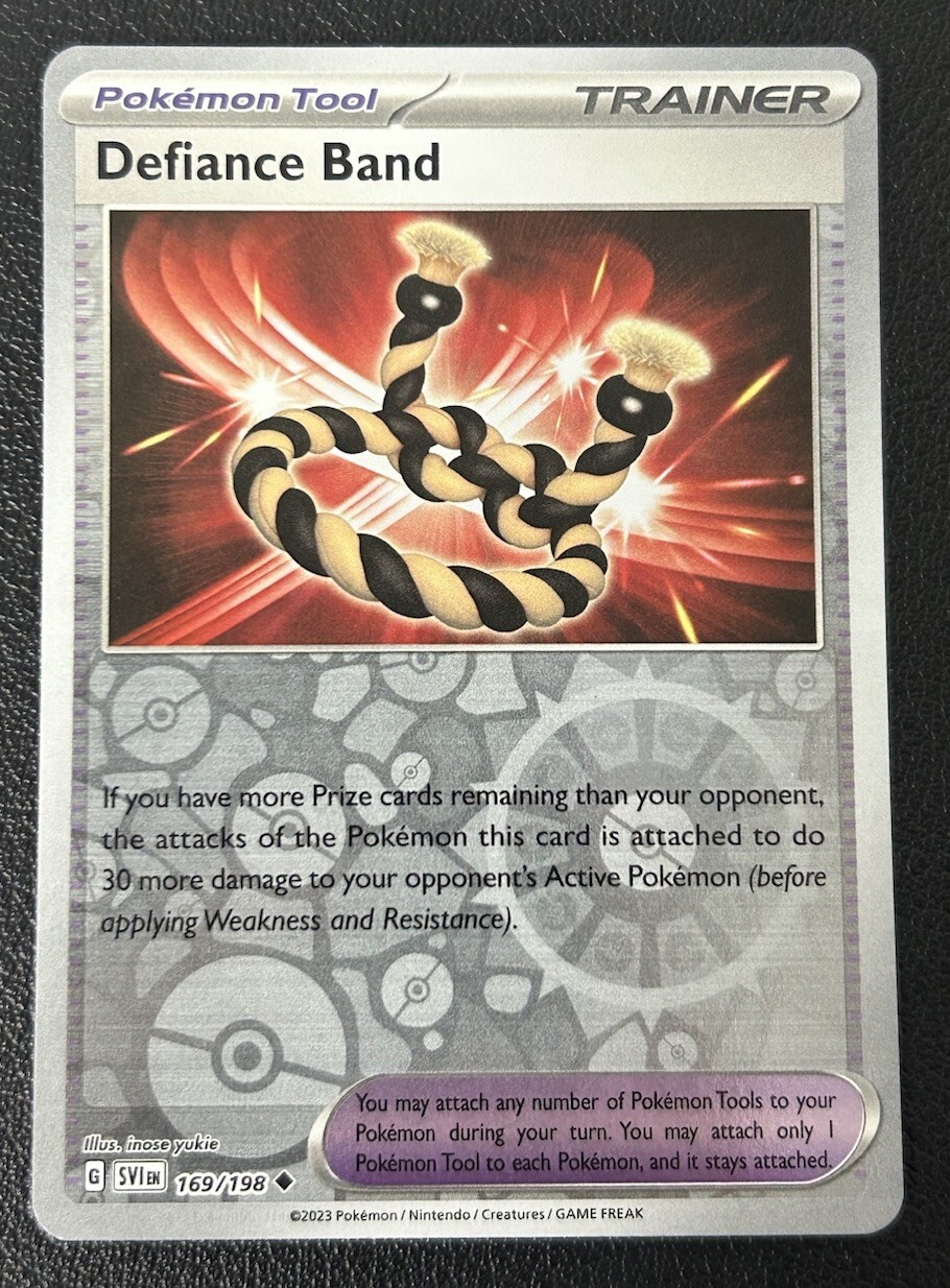 Defiance Band 169/198 Scarlet Violet Base Reverse Holo Pokemon TCG Card NM