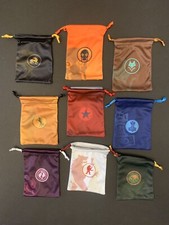 9 Drawstring Microfiber Bags for Scythe Board Game and Rise of Fenris - NEW