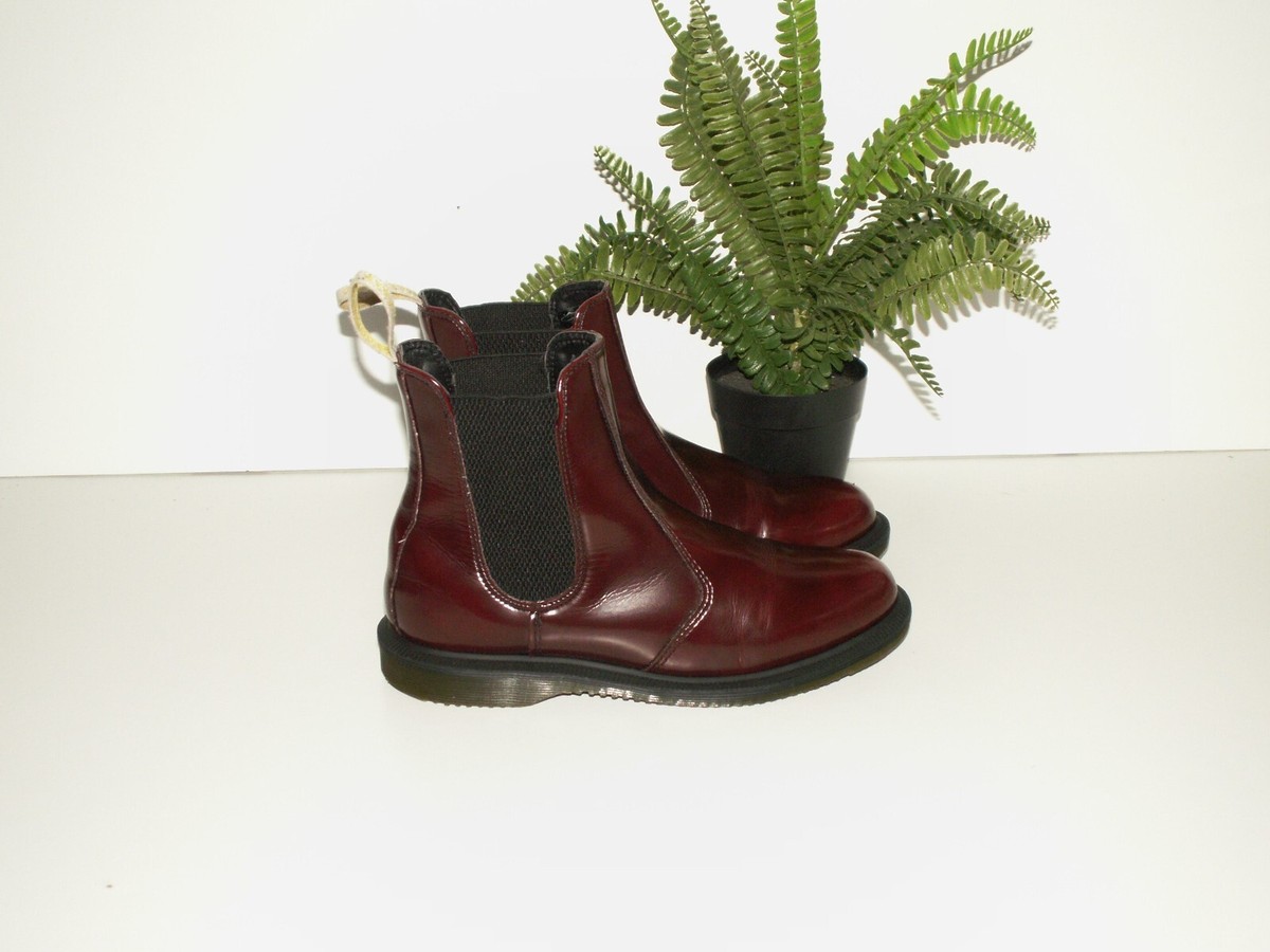 Martens VEGAN FLORA cherry arcadia chelsea boots UK EU 38 US (1074)
