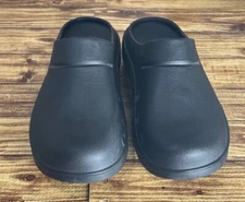 Unisex Oofos Black Slip On Comfort Clog Mule Shoes M7-W9 EU 40 MUST SEE !!!
