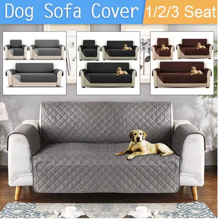 Waterproof Sofa Cover Quilted Non-slip Chair Couch Slipcover Pet Protector Mat