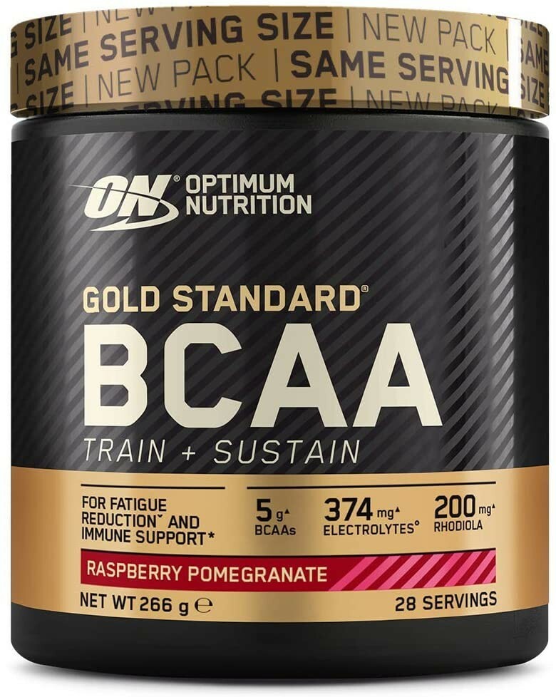 BCAA Gold Standard Optimum Nutrition acides aminés purs en poudre, standard de qualité de 266g