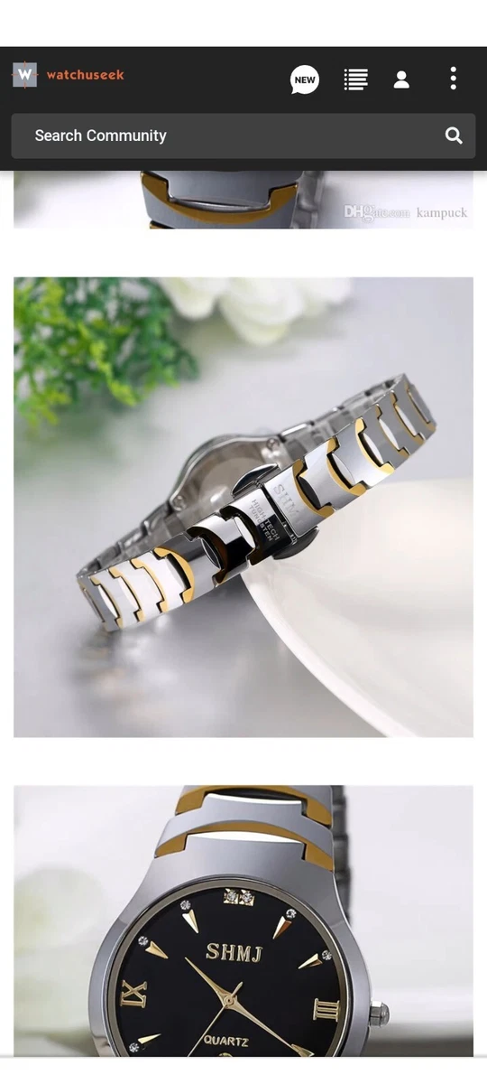 Women s New Luxury Tungsten Stainless Wrist Watch Sapphire Crystal