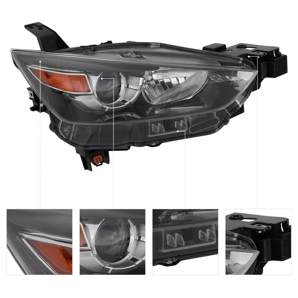 For 2016-2022 Mazda CX-3 Headlight Halogen Headlamps w/o LED DRL Left&Right Pair Foto 4 de 4