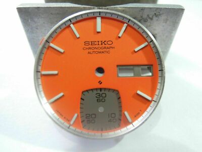 NEW VINTAGE STYLE ORANGE DIAL CHRONOGRAPH 6139-6040 SEIKO AUTOMATIC MEN'S  WATCH