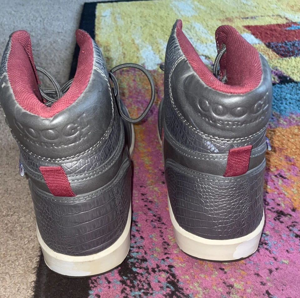 Coogi Australia CMS433 Zapatos Hombre Talla 12 UK 11 Zapatillas Altas Carbón Foto 3 de 4