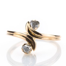Vintage Ring aus 585er Gold mit 0.20ct Diaman...