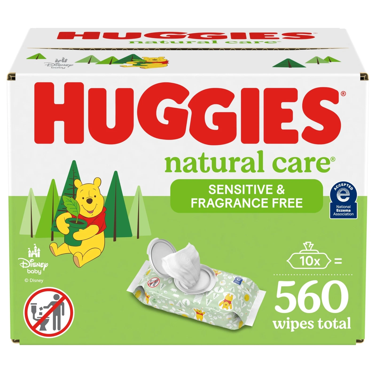 Huggies Natural Care Sensitive Baby Wipes 56 Count Unscented Plant Based Wipes
Opens in a new window