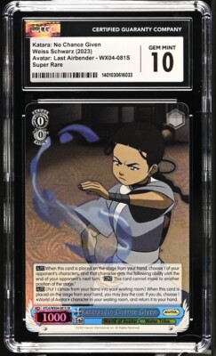 CGC 10 GEM MINT Katara No Chance Given Weiss Schwarz Avatar Airbender ATLA