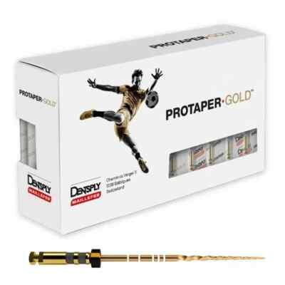 Dentsply ProTaper Gold Rotary Files F1,F2,F3,S1,S2,SX-F3 21mm 120 Files-20 packs