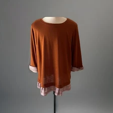 I.N. Studio Blouse Womans Shirt Top Size 2X
