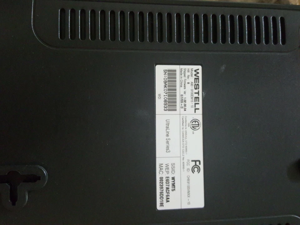 Router inalámbrico Westell A90-9100EM15-10 9100EM inalámbrico Verizon Foto 4 de 4