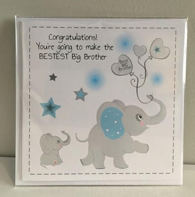 Congratulations You Re Going To Make The Bestest Big Brother Greeting Card Ebay