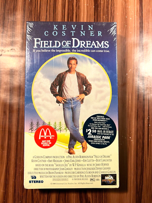 Field of Dreams VHS 1989 80's McDonald's Promo Kevin Costner Movie