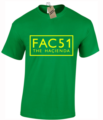 T-shirt Maglietta Uomo Factory Records Manchester Music Anni 90 Acid