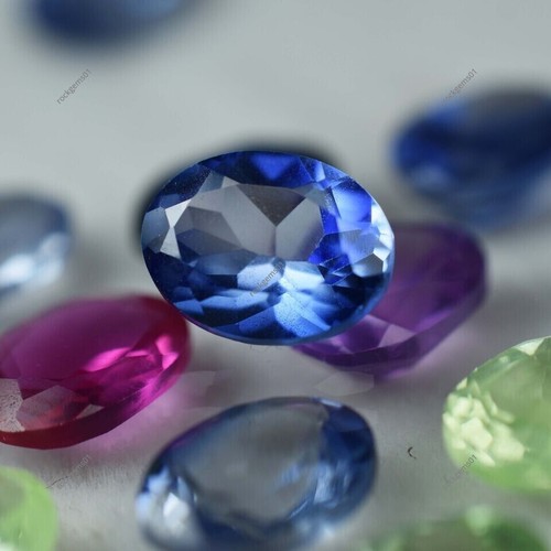 15 Pcs Natural Sapphire Mix Color Oval CERTIFIED Gemstone Lot 7x5 mm - Picture 3 of 4