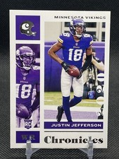 JUSTIN JEFFERSON ROOKIE CARD 2020 Panini Chronicles Football MINNESOTA VIKING RC. rookie card picture