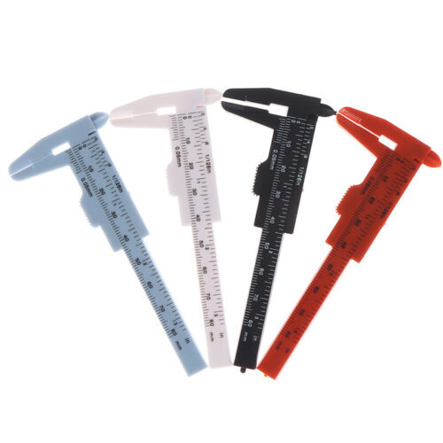 1pc Portable Dual Scale 0-80MM Plastic Eyebrow Measuring Vernier Caliper Mi ZF - Bild 3 von 16