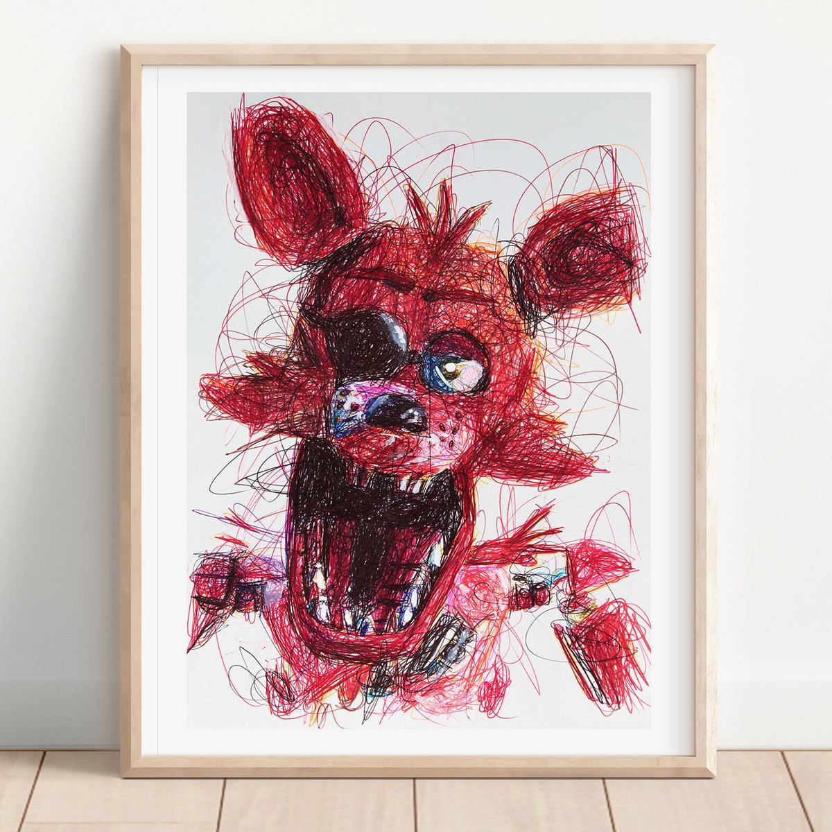 Foxy Ballpoint Pen Print, Five Nights At Freddy's Poster | eBay