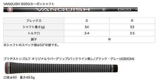Bridgestone B Series BRM2 HF Wedge 56/12 S Flex VANQUISH BS50i Graphite Shaft JP - Picture 13 of 14