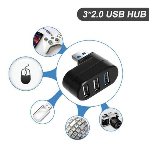 Expansion Desktop PC Laptop Adapter 3 Port USB 2.0 High-Speed HUB Splitter U2L6 - Picture 8 of 19