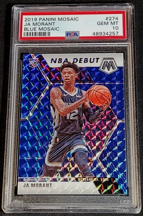 2019 panini Ja Morant Blue 99枚限定RC PSA10