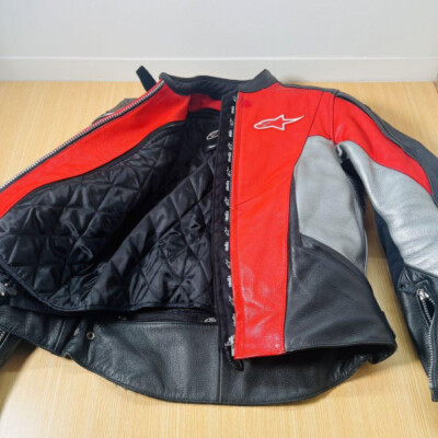 Alpinestars Leather jacket Motorcycle Jacket Size USA6/EUR42