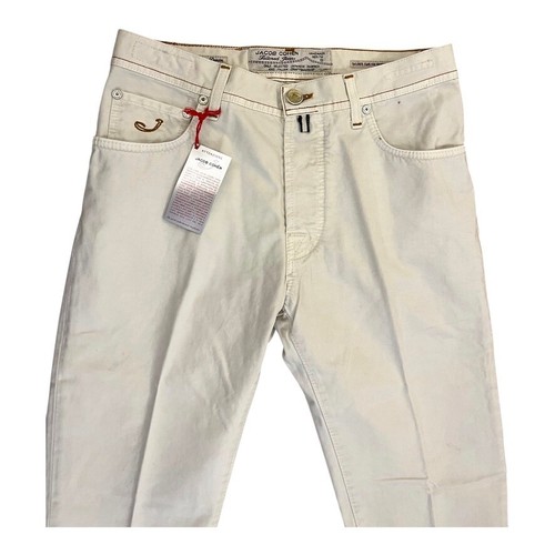 Pantalón vaquero de hombre JACOB COHEN J610 5 bolsillos blanco crema incl. paño ETIQUETA NUEVO - Imagen 6 de 14