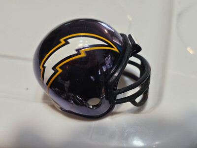 SAN DIEGO CHARGERS CHROME NFL #2538 POCKET PRO FOOTBALL HELMET RIDDELL ...