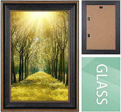 11x17 Black Wall Picture Frame for Photo Poster Landscape Portrait Certificate - Picture 3 of 6