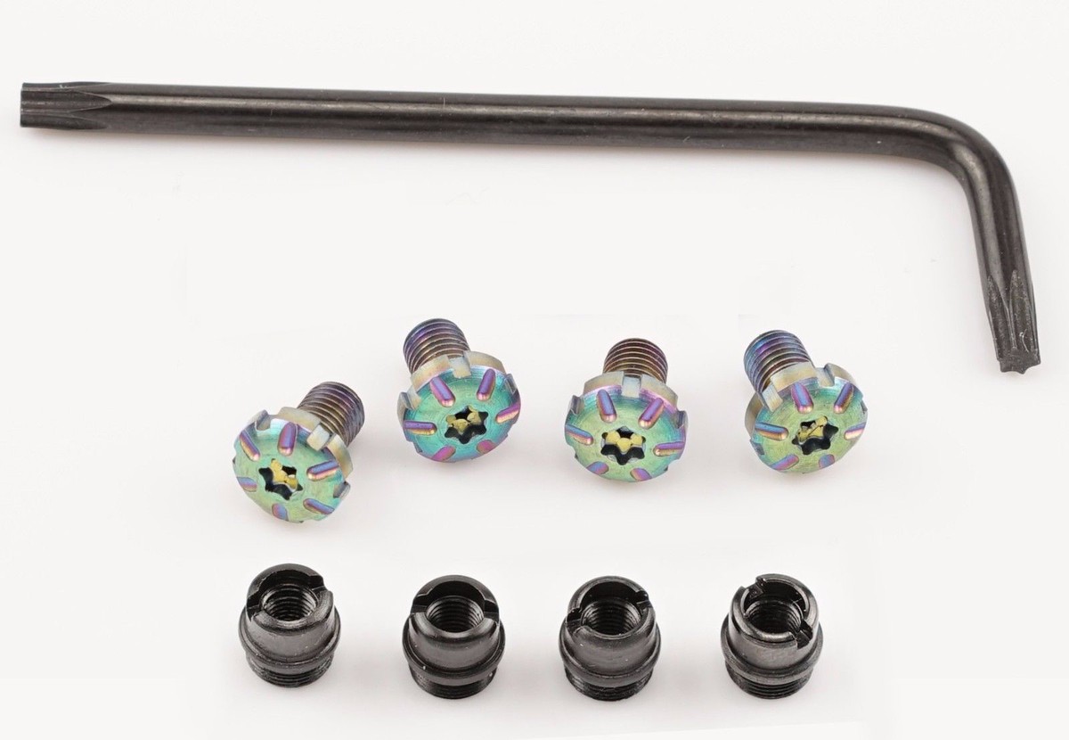 1911 grip screws complete kit, torx rainbow screws, bushings