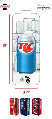 (1) Royal Vendors Chameleon - RC Cola - 12 oz Vend Label - Flavor Strip