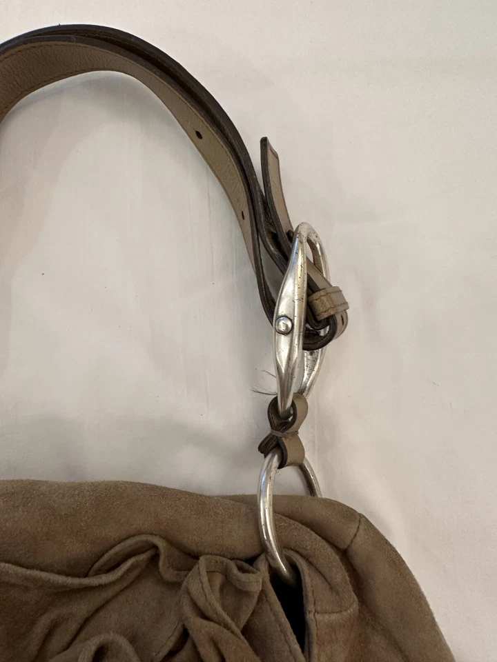 Bolso YVES SAINT LAURENT Gamuza Cuero Nadja Rosa Pétalos Caramelo Foto 2 de 4