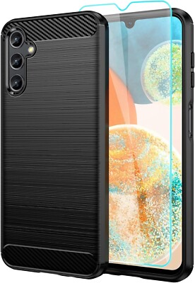 Samsung Galaxy A14 5G Case Carbon Fiber Shock-Absorption Protective Phone Cover