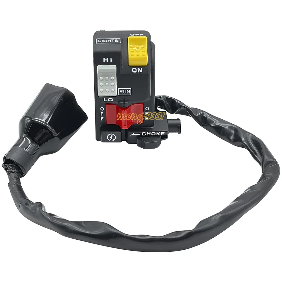 Handlebar Switch Start Kill Stop Choke for Honda ATC250SX 1985-87 35200-HA6-003 - Image 4 of 4