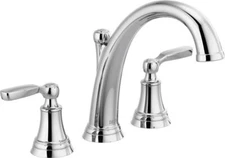 Delta Woodhurst Roman Tub Faucet Trim 2-Handle Chrome-Certified Refurbished