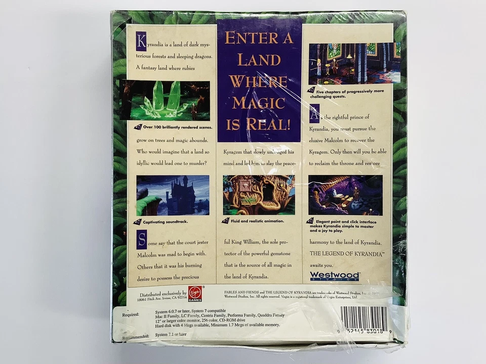 "BRAND NEW" The Legend of Kyrandia: Book One (Big Box) MAC CD-ROM FREE SHIPPING - Image 2 of 4