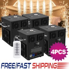 4Pack 530W Mini Cold Spark Machine DMX Firework Machine 5-16ft Wedding DJ Show