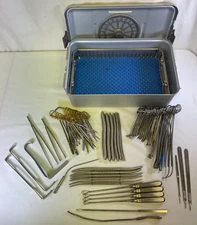 Set of 67 Jarit V. Mueller D+C Instrument Set w/ Sterilization Case OBGYN