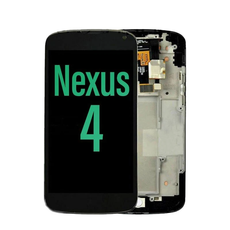 New Replacement LCD Display Touch Screen With Frame for LG Nexus 4 - Image 2 of 2