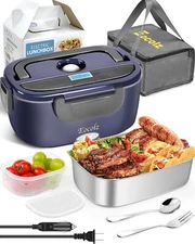 Eocolz Electric Lunch Box Food Heater 60-80W for Adults Portable Food Warmer ...