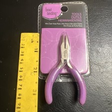 Bead Landing Mini Chain Nose Pliers Teal Handle New in Package