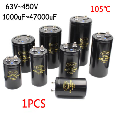JCCON Aluminum Screw Electrolytic Capacitor 1000uF~47000uF Audio - Foto 10
