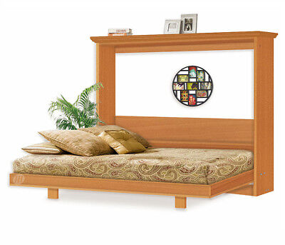 Easy Panel Horizontal Queen Wall Bed / Murphy Woodworking Plans, 6QHWB 