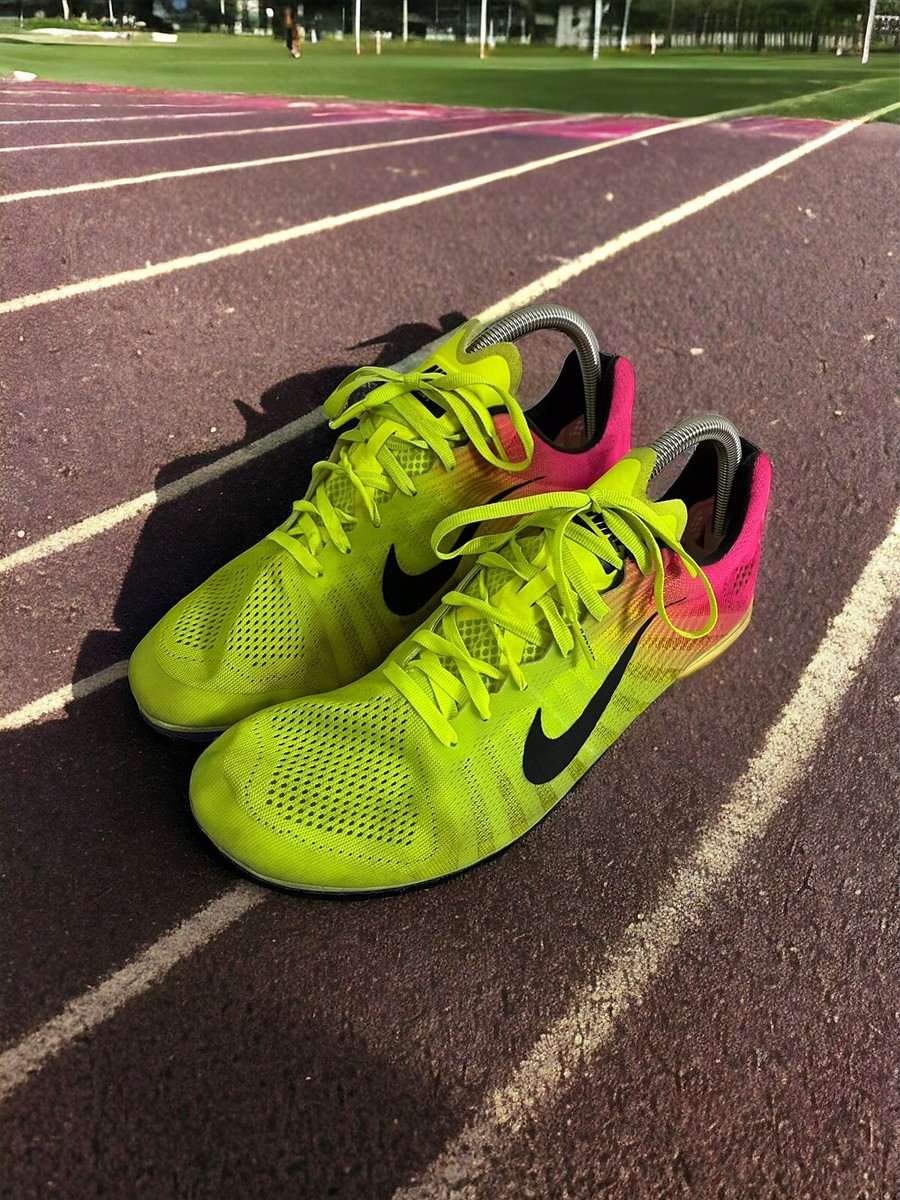 Nike Racing Zoom D 882022-999 Mens 11 Racing Shoes Yellow  display picture 1