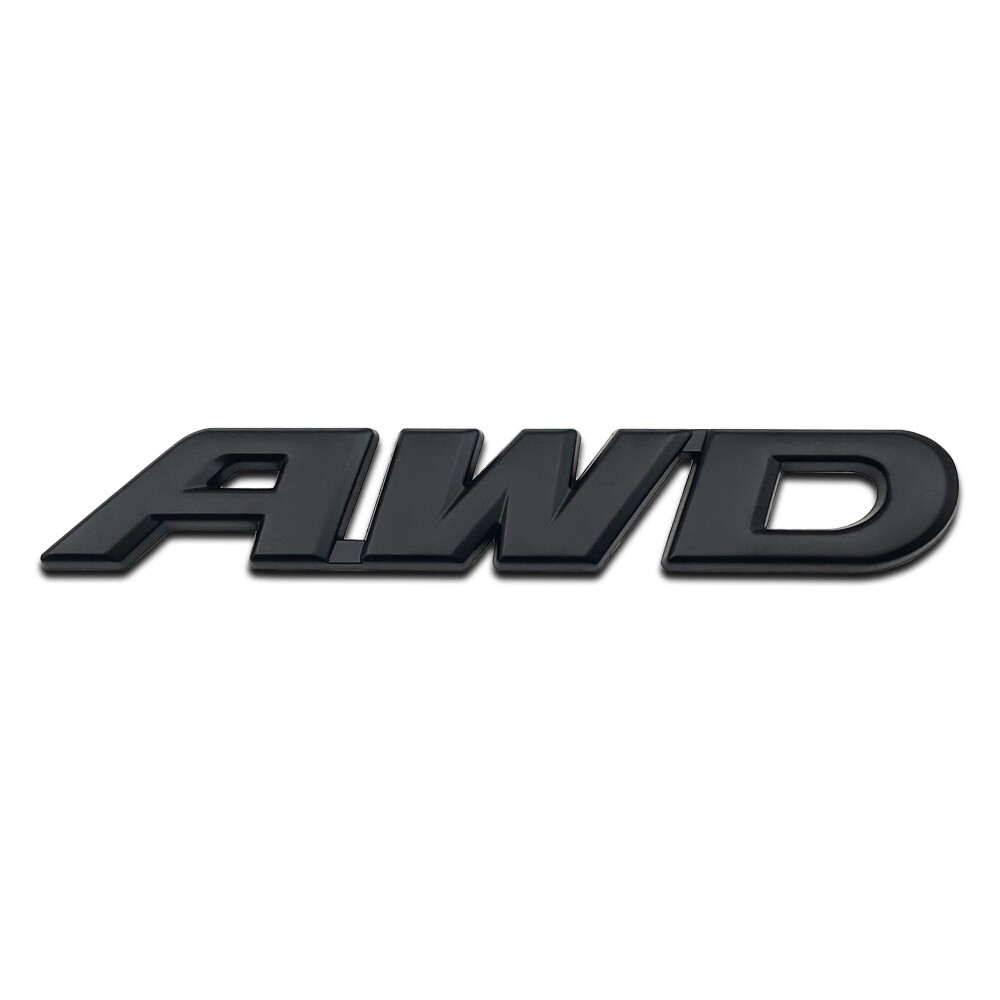 Metal Black Large AWD Logo Letter 4x4 4wd Emblem All Wheel Drive Badge