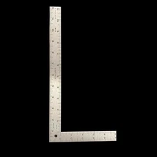 Fairgate Designer L Square Ruler 6"x 12" 8th/16th Calibration 