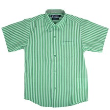 Langosta Boys Striped Shirt LAS058S Button Down Short Sleeve Size 6 - 16