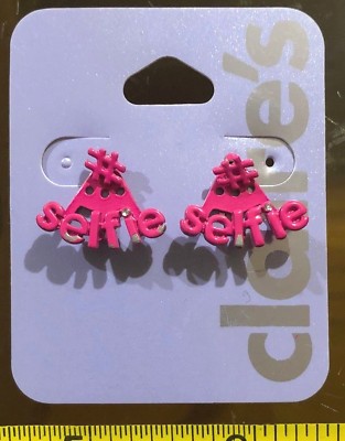 Ohrringe rosa # Selfie Though Ohr süße Claires Schmuck UVP 4,50£