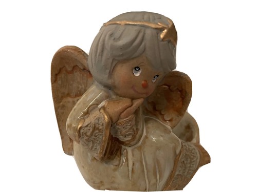Angel Pottery Candle Holder Stand Decorative Multicolored - Picture 8 of 10